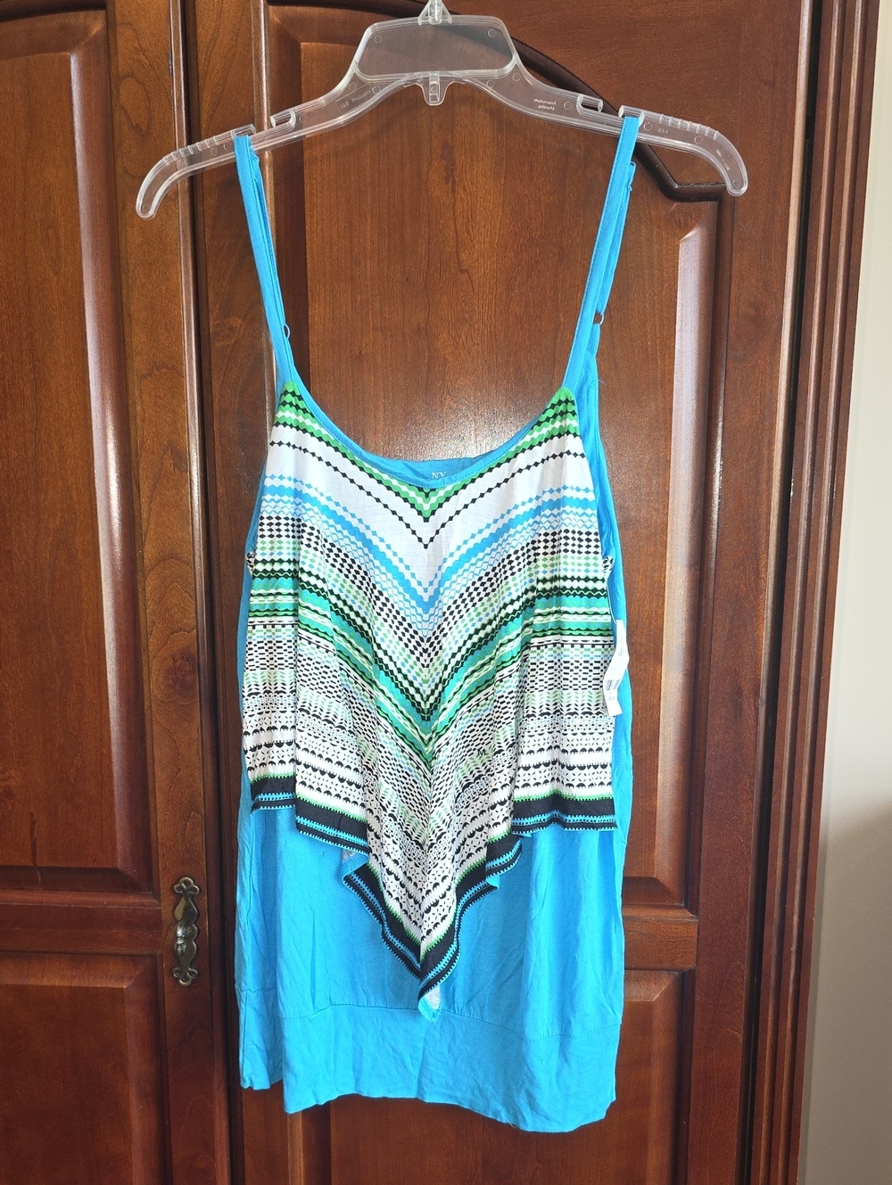 NY&Co Y2k Chevron Tank Top Med